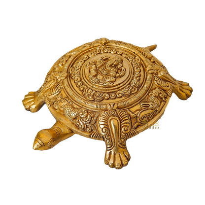 Brass Turtle Showpieces For Feng Shui Vastu Home Office Room Decor by vendor-unknown - Decor (View 4)