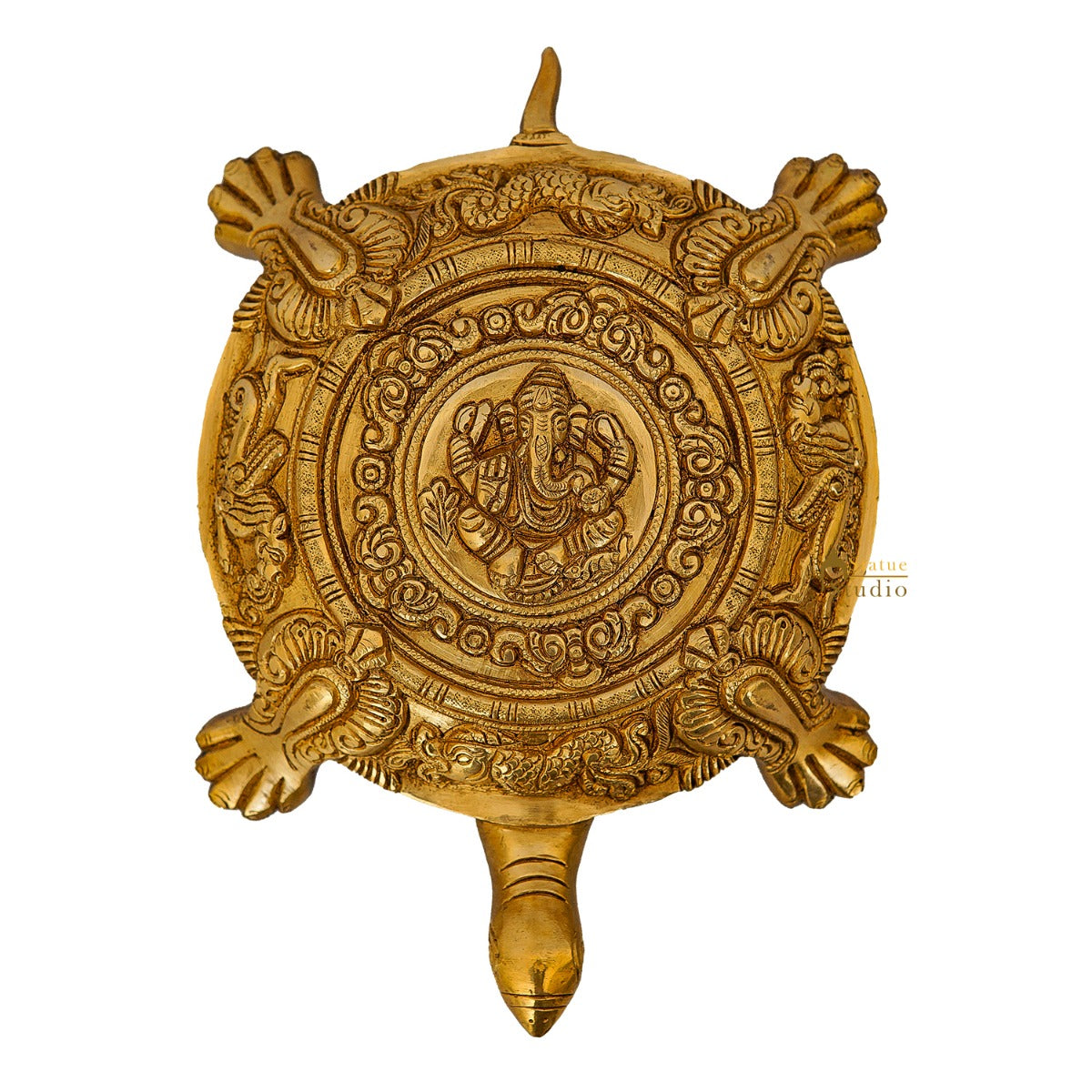 Brass Turtle Showpieces For Feng Shui Vastu Home Office Room Decor - Image 5