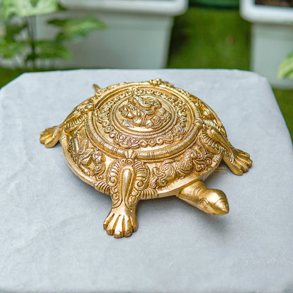 Brass Turtle Showpieces For Feng Shui Vastu Home Office Room Decor by vendor-unknown - Decor