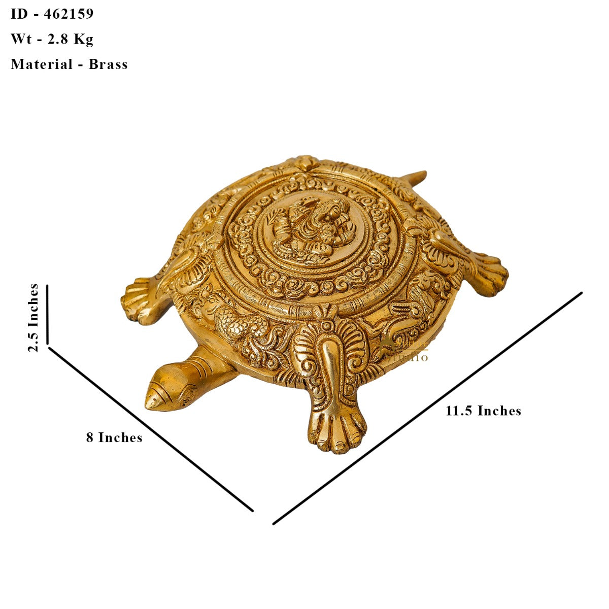 Brass Turtle Showpieces For Feng Shui Vastu Home Office Room Decor - Image 6