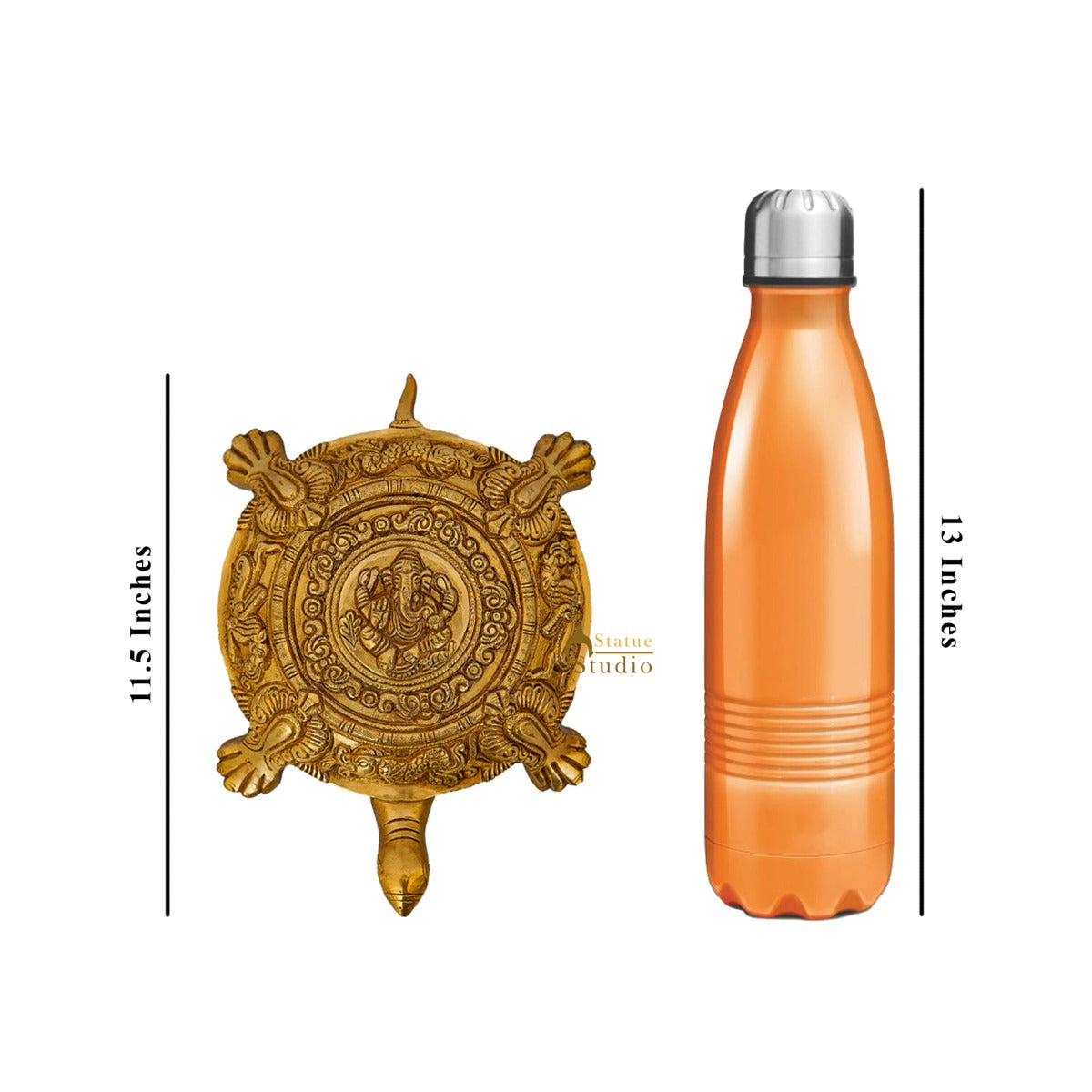 Brass Turtle Showpieces For Feng Shui Vastu Home Office Room Decor - Image 7