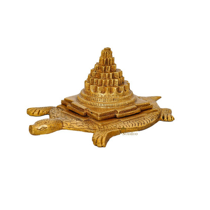 Brass Turtle Showpieces With Yantra For Feng Shui Vastu Home Office Room Decor by vendor-unknown - Decor (View 4)