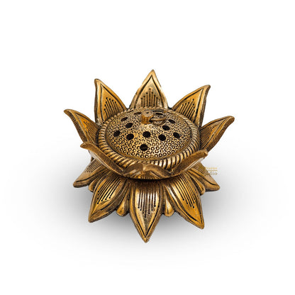 Brass Dhoop Dani Incense Burner For Pooja Room Decor Diwali Gift Showpiece 6" by vendor-unknown - Spiritual (View 5)