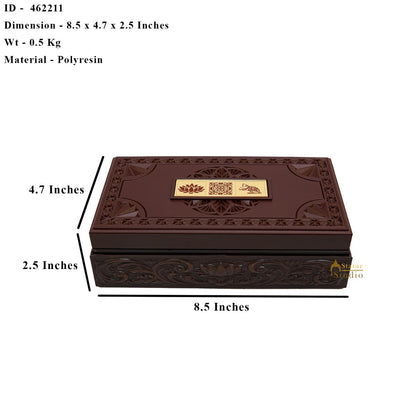 Ganesha Laxmi Wooden Charan Paduka Diwali Pooja Gift Decor Box by vendor-unknown - Spiritual (View 8)