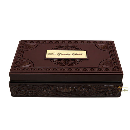 Ganesha Wooden Charan Paduka Diwali Pooja Gift Decor Box by vendor-unknown - Spiritual (View 7)
