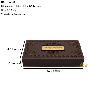 Lord Balaji Venkateshwar  Wooden Charan Paduka Diwali Pooja Gift Decor Box by vendor-unknown - Spiritual (View 7)