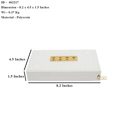 Jainism Wooden Charan Paduka Diwali Pooja Gift Decor Box by vendor-unknown - Spiritual (View 8)