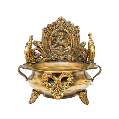 Brass Lakshmi Urli Bowl For Home Diwali Decor Gifting Showpiece by vendor-unknown - Decor (View 6)