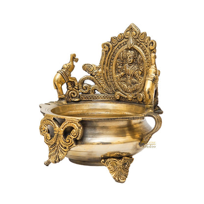 Brass Lakshmi Urli Bowl For Home Diwali Decor Gifting Showpiece by vendor-unknown - Decor (View 7)