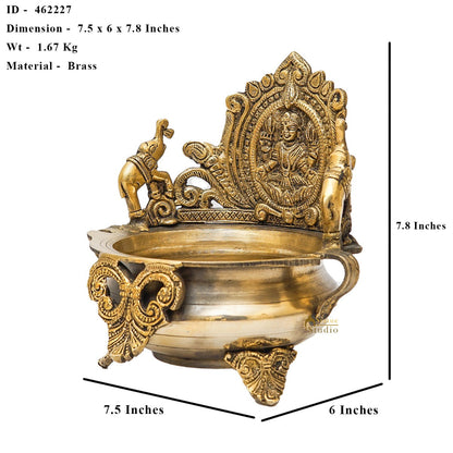 Brass Lakshmi Urli Bowl For Home Diwali Decor Gifting Showpiece by vendor-unknown - Decor (View 9)