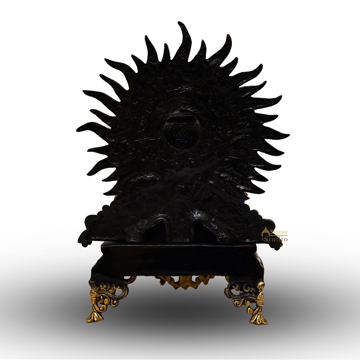 Brass Hanuman Bust Statue Idol For Home Office Temple Lucky Decor 14"