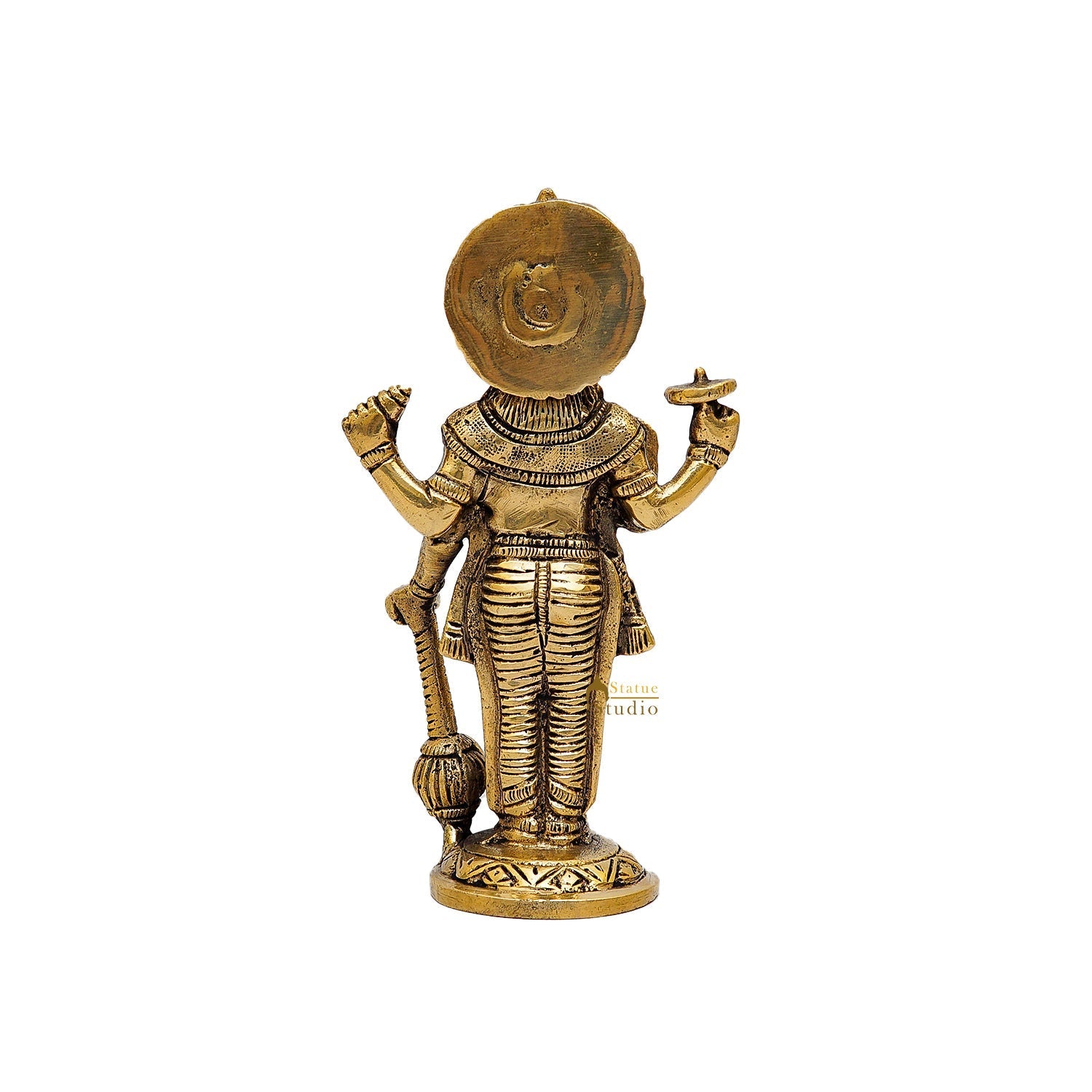 Brass Standing Vishnu Idol 6.5 Inch - Image 5
