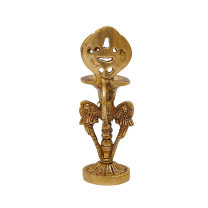 Brass Diya Oil Lamp For Home Temple Religious Decor Showpiece 8 Inch by vendor-unknown - Spiritual (View 5)