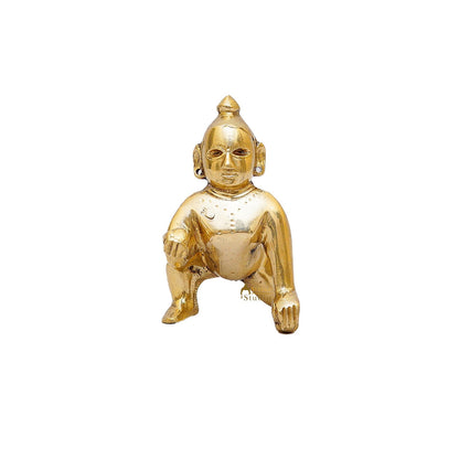 Brass Laddu Gopal Krishna Idol 4 Inch by vendor-unknown - Hindu Gods (View 4)