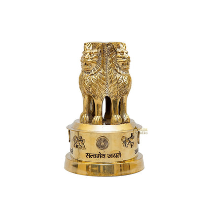 Brass Ashok Stambh Momento Decor 8 Inch by vendor-unknown - Decor (View 3)