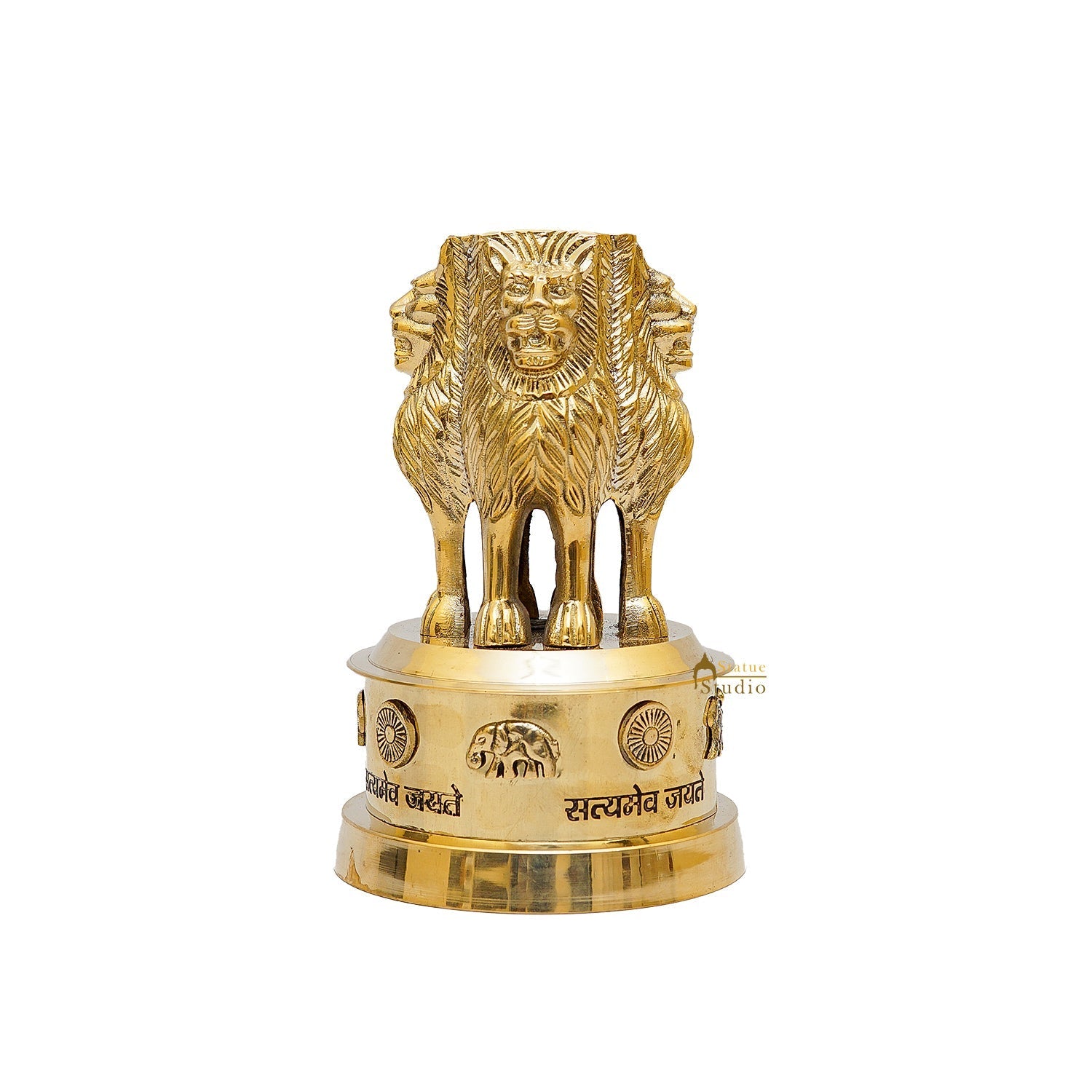 Brass Ashok Stambh Momento Decor 8 Inch - Image 4