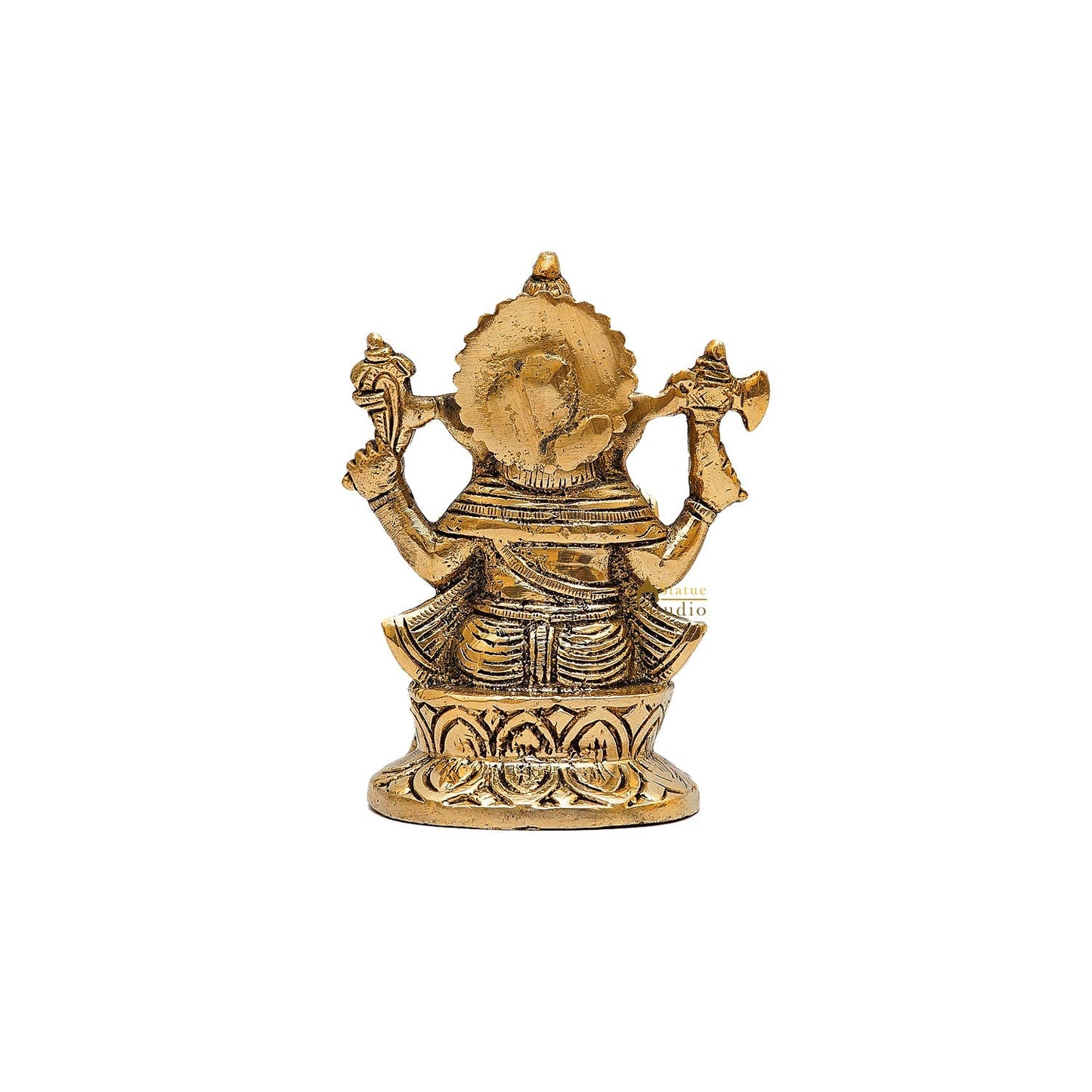 Brass Small Ganesha Idol 5 Inch