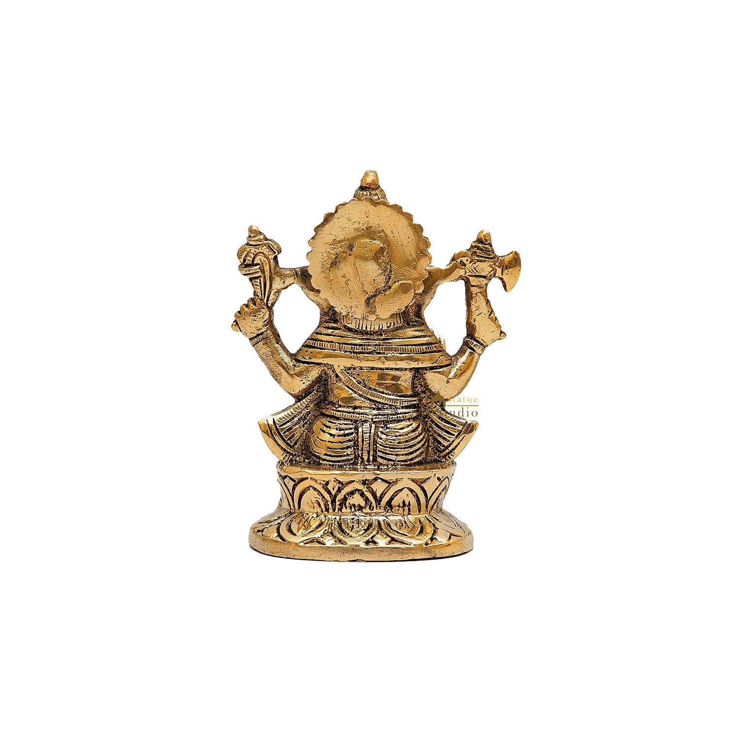 Brass Small Ganesha Idol 5 Inch - Image 5
