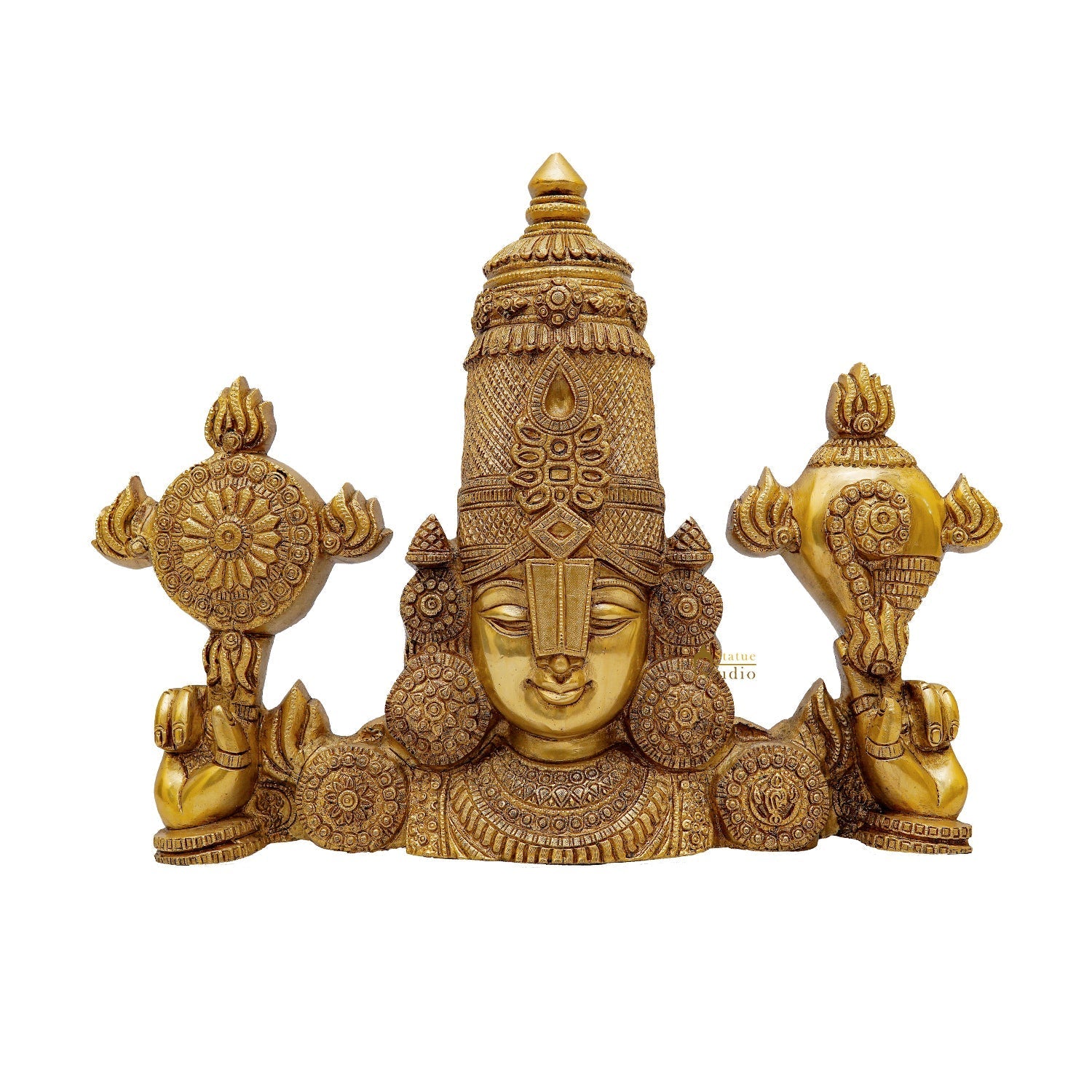 Brass Tirupati Balaji Face Wall Hanging 20 inches - Image 5