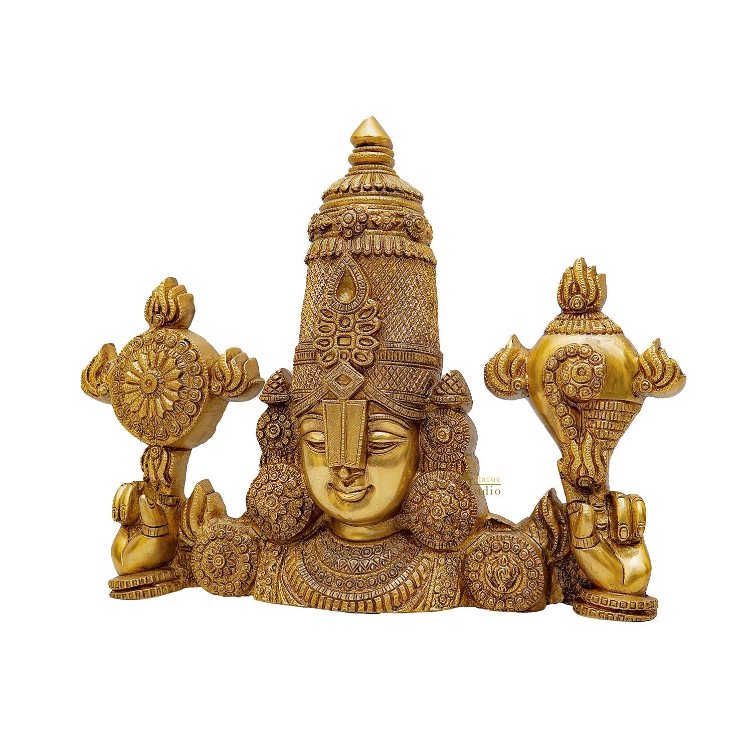 Brass Tirupati Balaji Face Wall Hanging 20 inches - Image 6