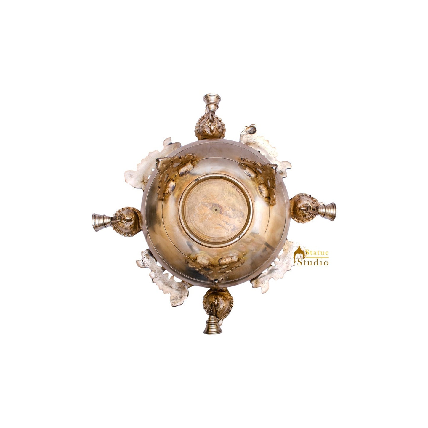 Brass Designer South Indian Urli For Home Garden Office Decor Gift 5"