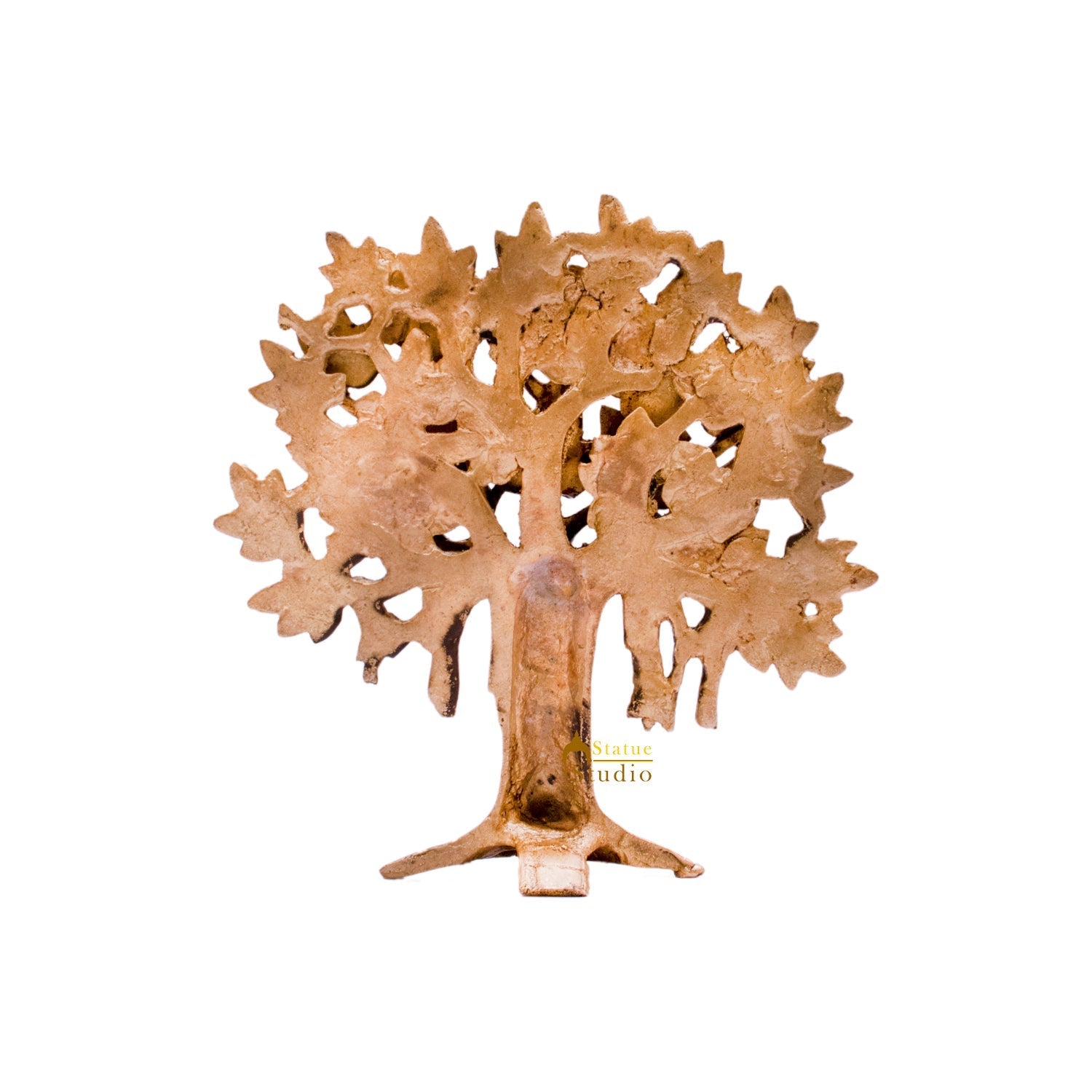 Brass Kalpavriksha Tree Decorative Showpiece For Home Room Table Decor 8" - Image 5