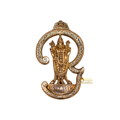 Brass Lord Venkateshwara Tirupati Balaji Wall Hanging 13 Inch by vendor-unknown - Hindu Gods (View 3)