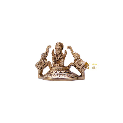 Brass Small Ganesha Lakshmi Statue Ganesh Laxmi Idol For Decor Showpiece 2" by vendor-unknown - Hindu Gods (View 7)