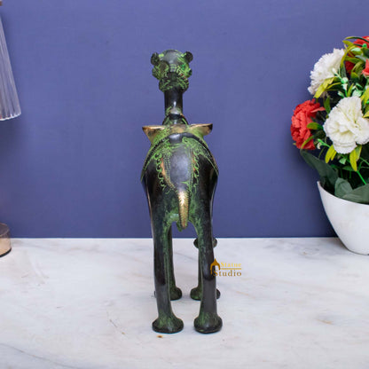 Brass Camel Statue Vastu Recommended Showpiece 9 Inch by vendor-unknown - Decor (View 4)