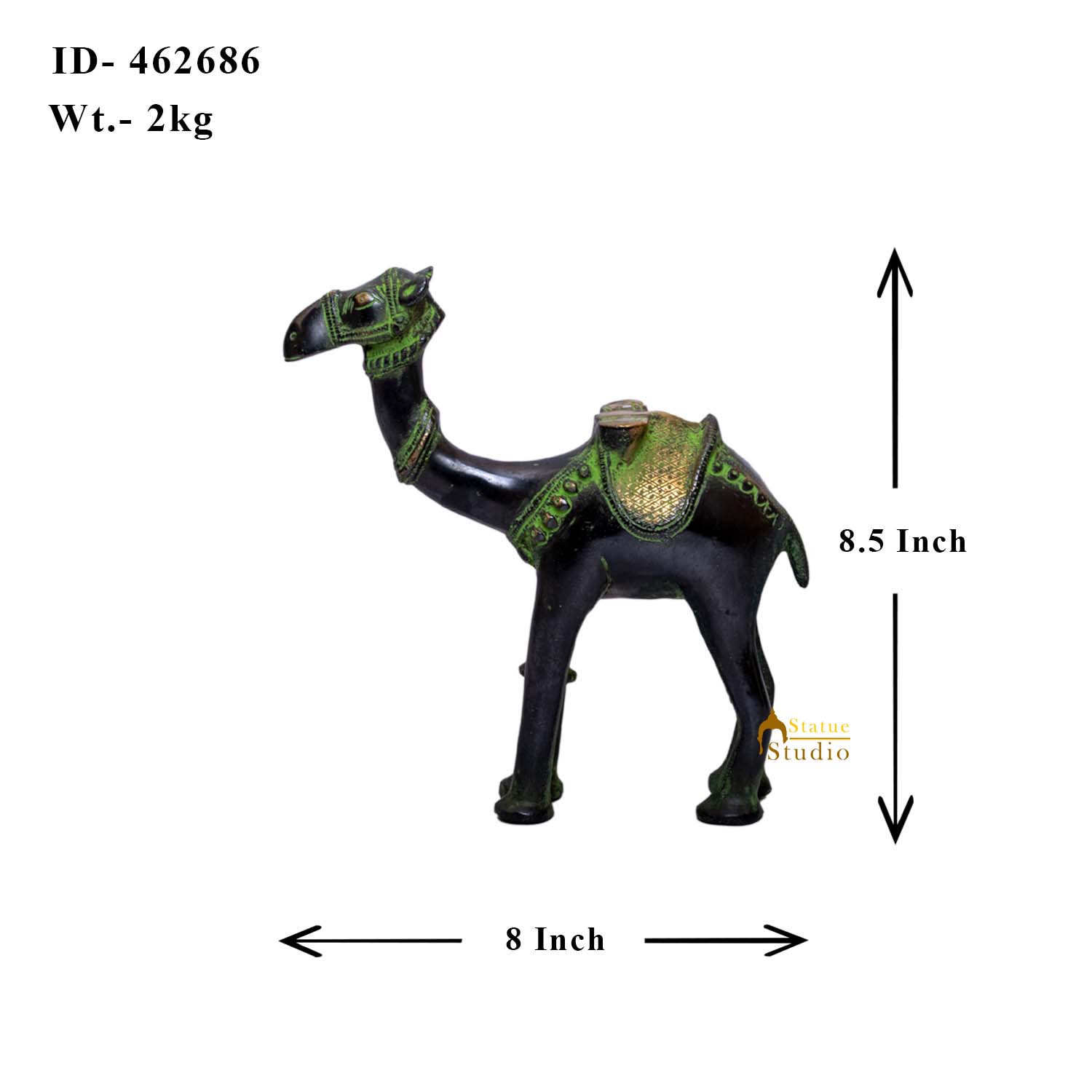 Brass Camel Statue Vastu Recommended Showpiece 9 Inch - Image 6