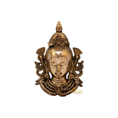 Brass Lord Shiva Wall Hanging 11 Inch by vendor-unknown - Hindu Gods (View 9)