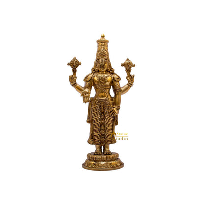 Brass Tirupati Balaji Idol 1.5 Feet by StatueStudio - Hindu Gods (View 6)