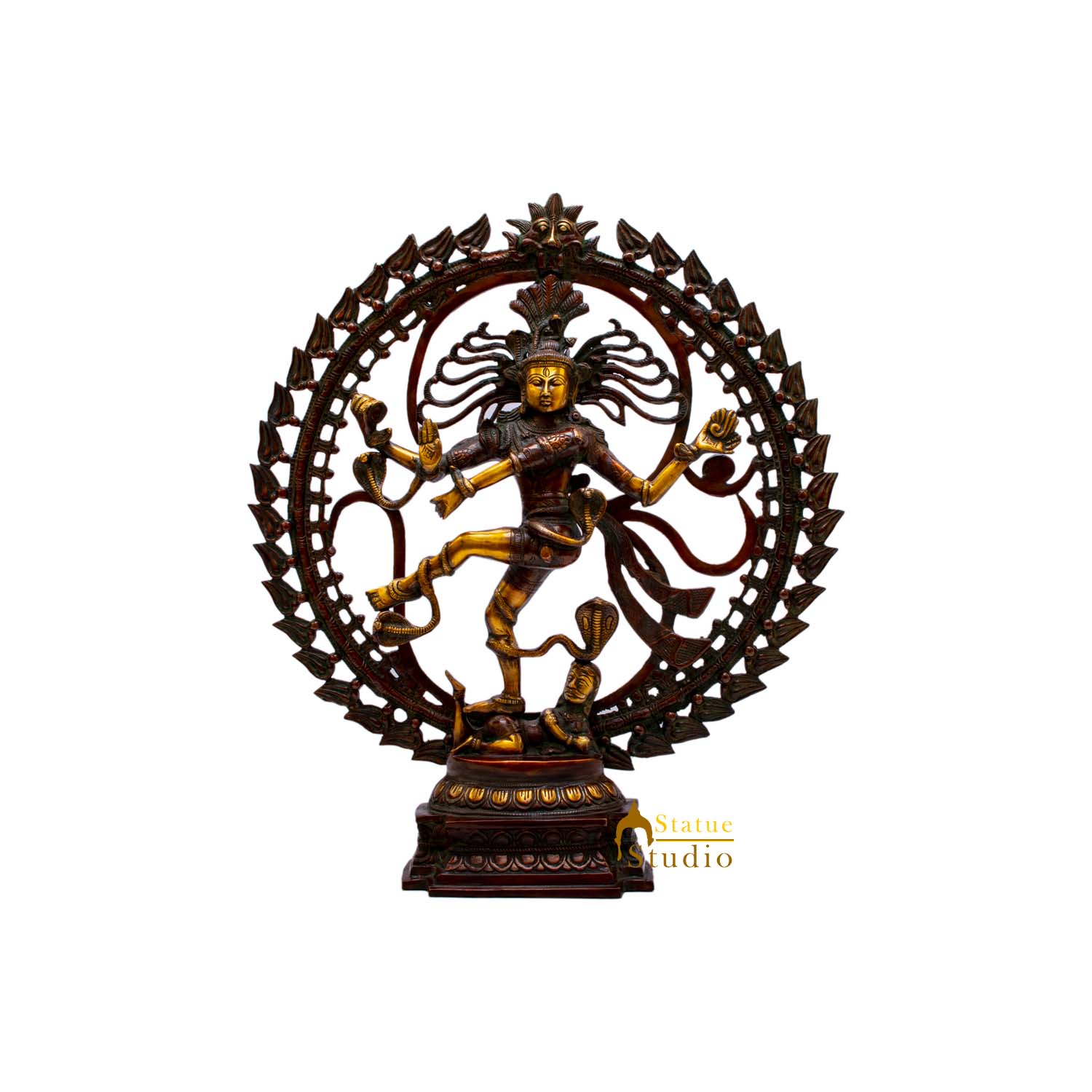 Brass Nataraja Dancing Shiva Statue For Decor And Gifting 2 Feet - Image 5