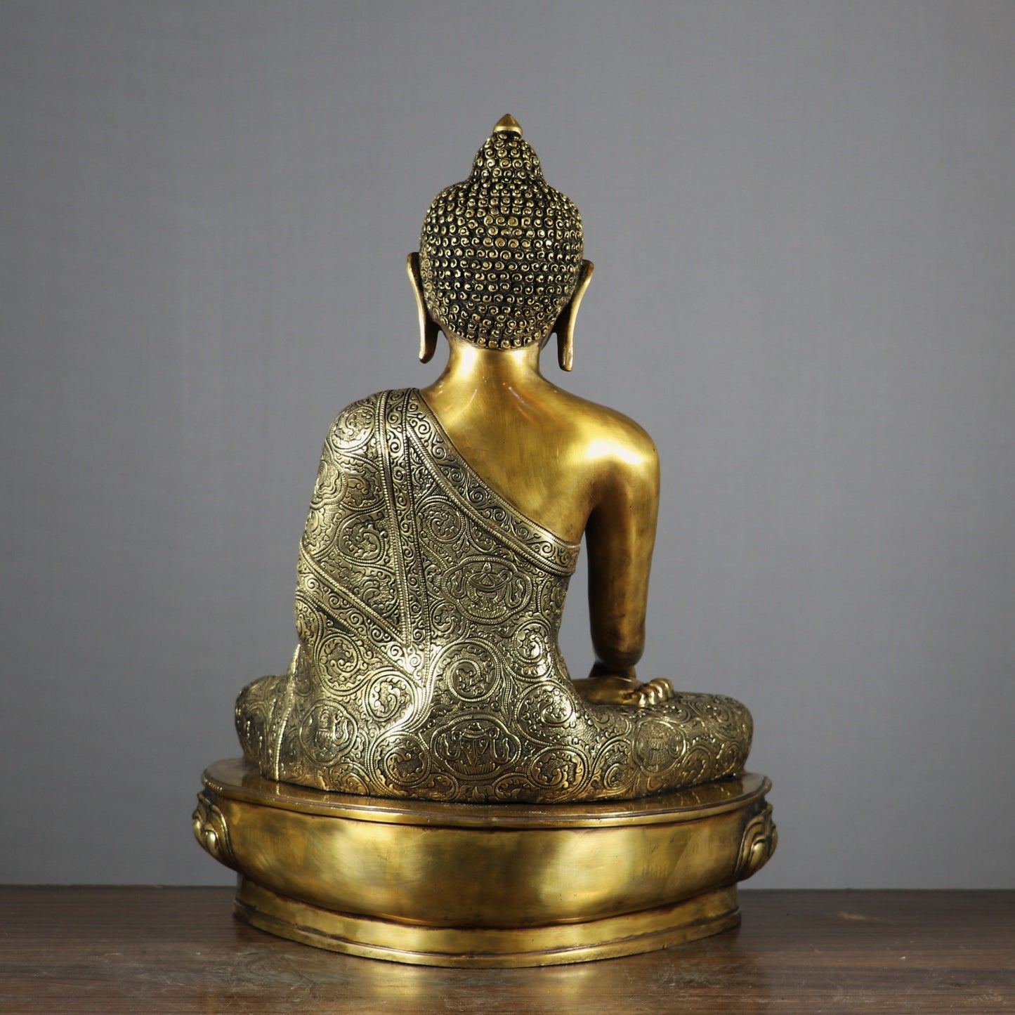 Brass Large Buddha Idol Finely Crafted For Home Decor Showpiece 2 Feet