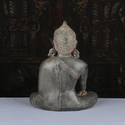 Brass Buddha Statue Antique Finish Showpiece For Home Decor 1 Feet by vendor-unknown - Buddha (View 5)