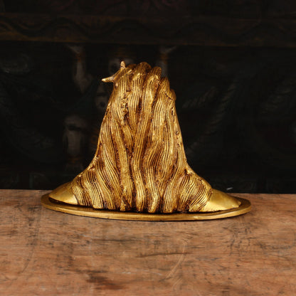 Brass Aadiyogi Shiva Bust Statue 4" by StatueStudio by vendor-unknown - Hindu Gods (View 5)
