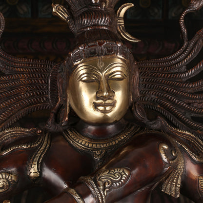 Brass Nataraja Statue Sculpture Lord Shiva Idol Showpiece Decor 3 Feet by vendor-unknown - Hindu Gods (View 3)