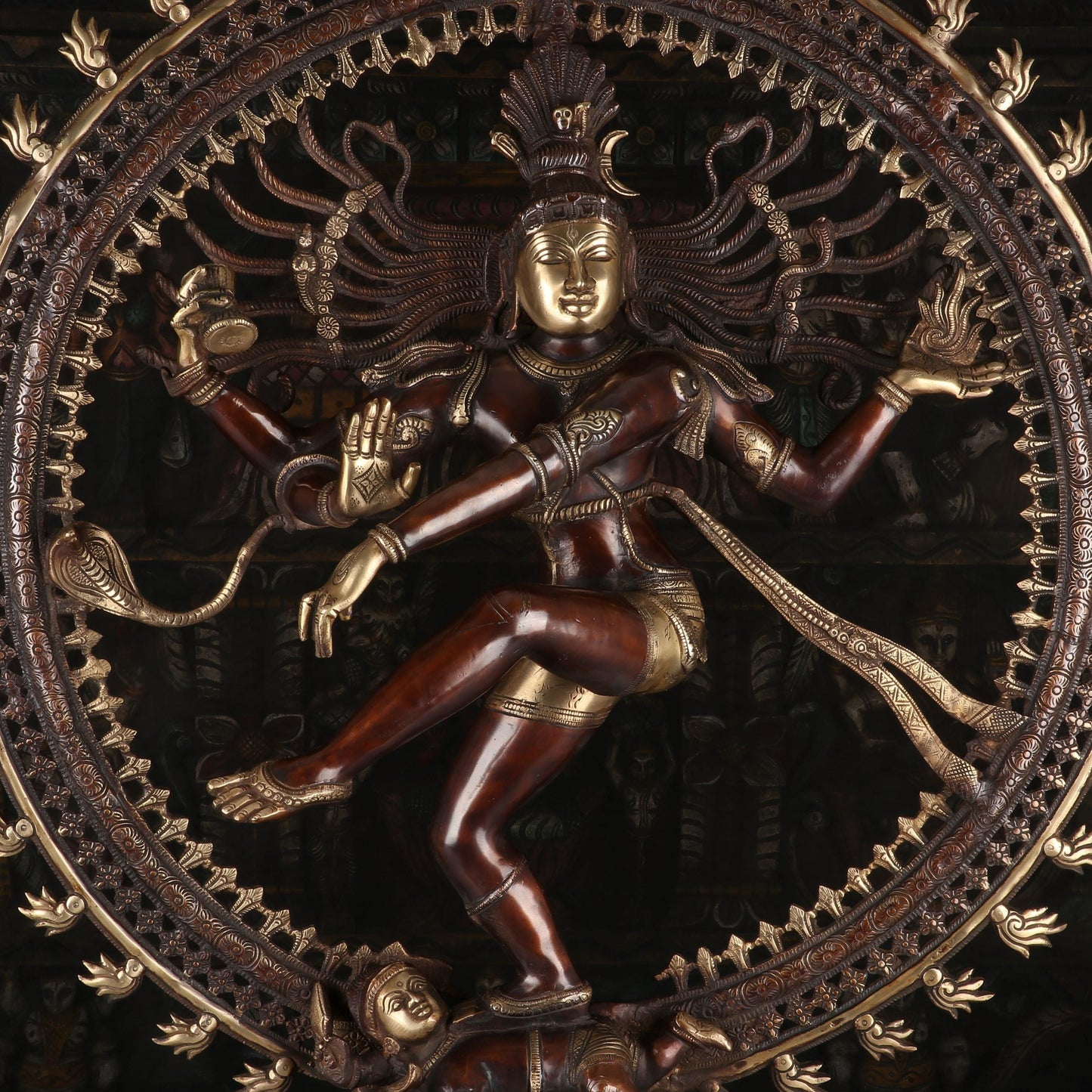 Brass Nataraja Statue Sculpture Lord Shiva Idol Showpiece Decor 3 Feet