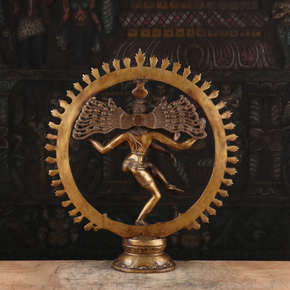 Brass Nataraja Statue Sculpture Idol For Decorative Showpiece 1.5 Feet by vendor-unknown - Hindu Gods (View 5)