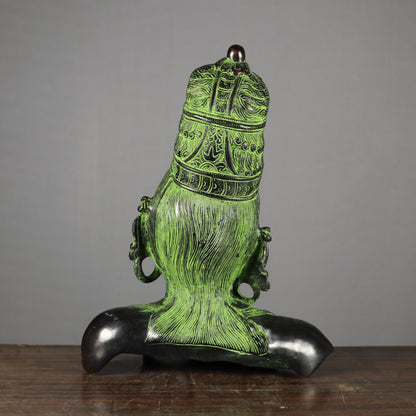 Brass Goddess Parvati Head Idol Religious Home Decor Statue 1 Feet by vendor-unknown - Hindu Gods (View 5)