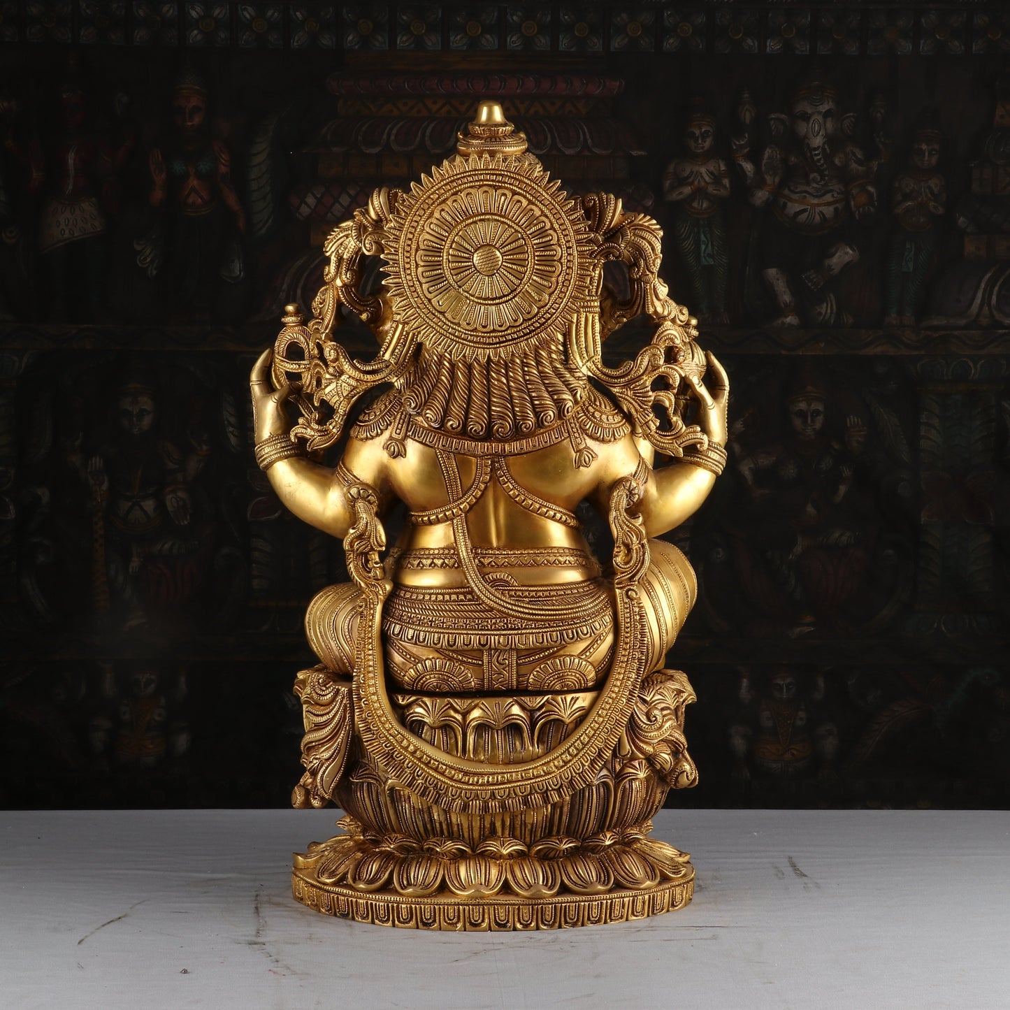 Brass Large Ganesha Statue Sculpture For Home Decor Showpiece 2 Feet