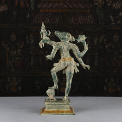 Brass Handicraft Antique Varaha Lakshmi Statue Religious Idol Decor 1.5 Feet by vendor-unknown - Hindu Gods (View 5)