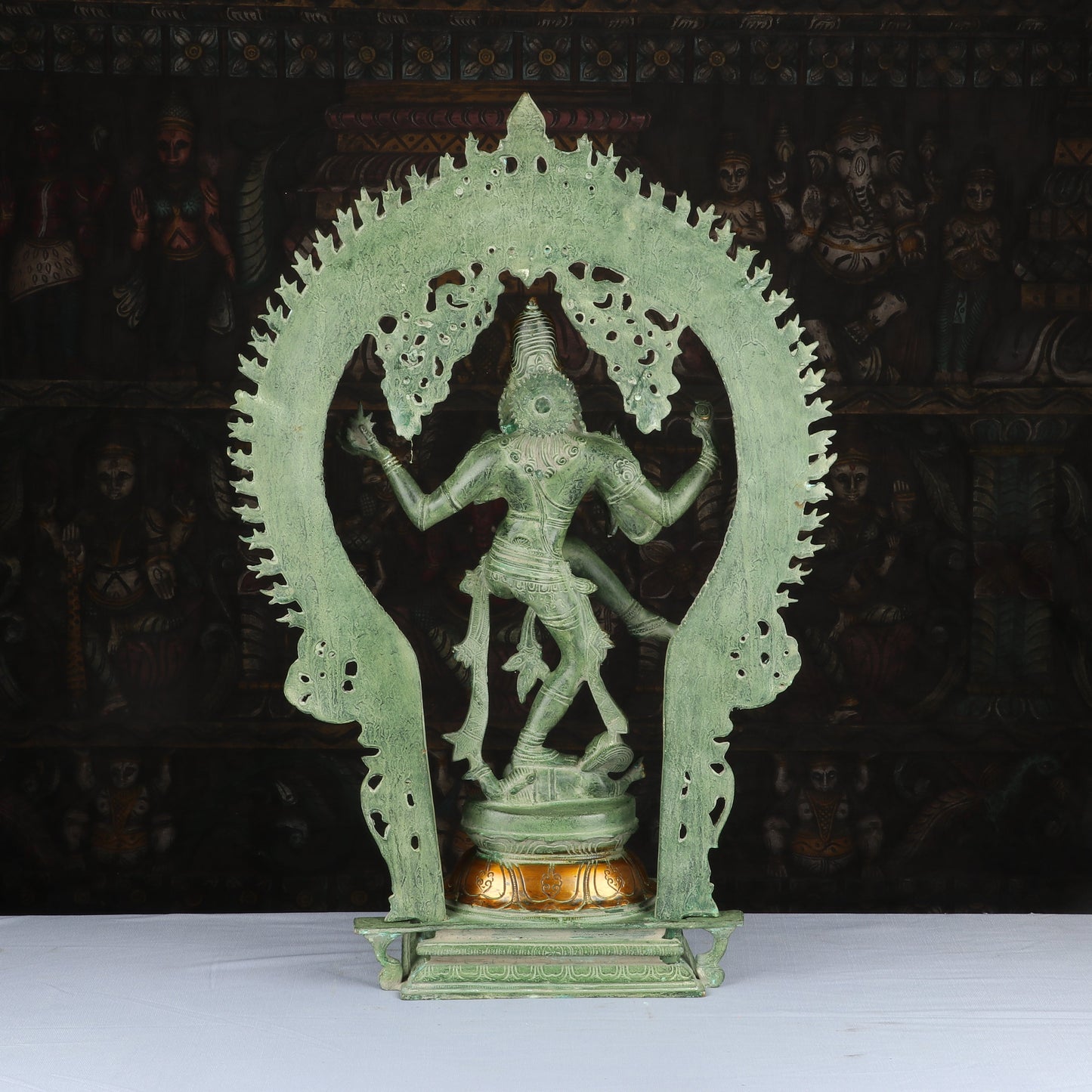 Brass Large Nataraja Idol Antique Finish Home Office Decor Statue Showpiece 27"