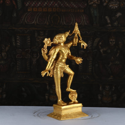 Brass Handicraft Varaha Lakshmi Statue Idol Religious Decor 1.5 Feet by vendor-unknown - Hindu Gods (View 4)