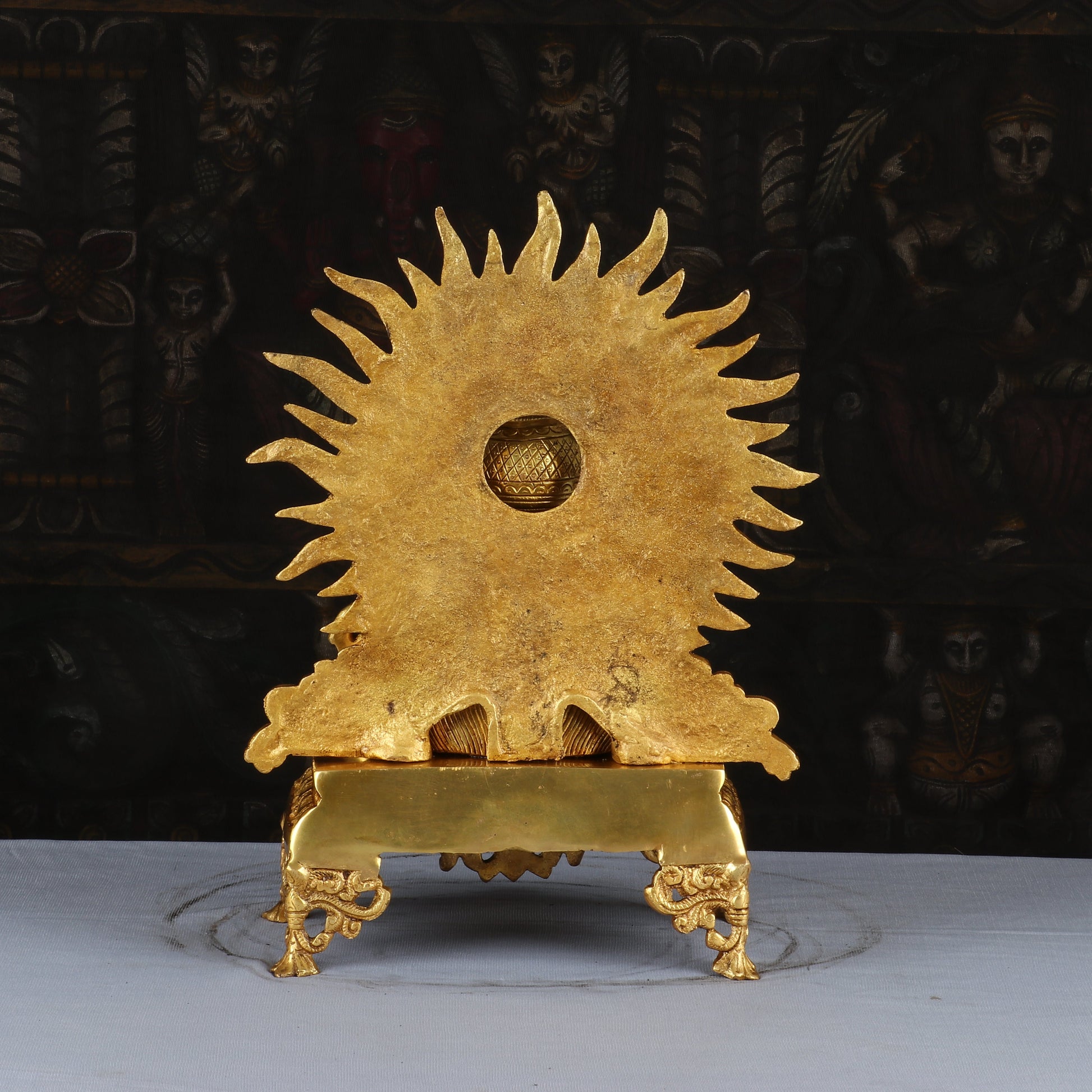 Brass Hanuman Bust Statue Home Office Pooja Room Decor Gift Idol 14 Inch - Image 5