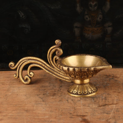 Brass Diya Oil Lamp 2.5" by vendor-unknown - Spiritual (View 2)
