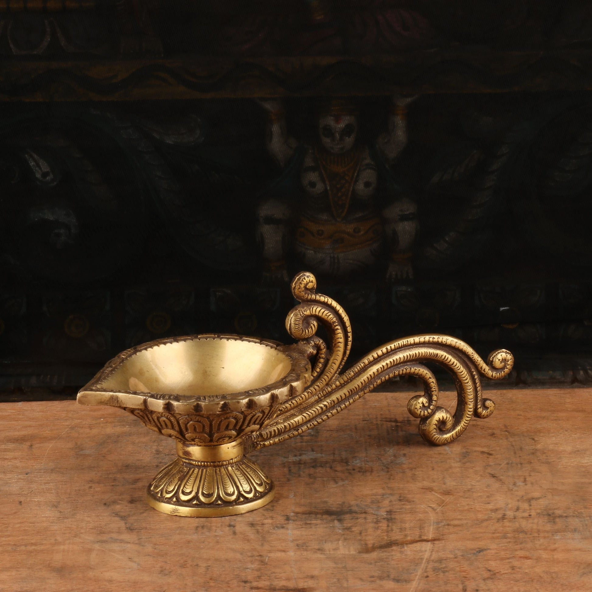 Brass Diya Oil Lamp 2.5" - Image 3