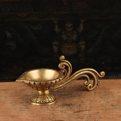 Brass Diya Oil Lamp 2.5" by vendor-unknown - Spiritual (View 3)