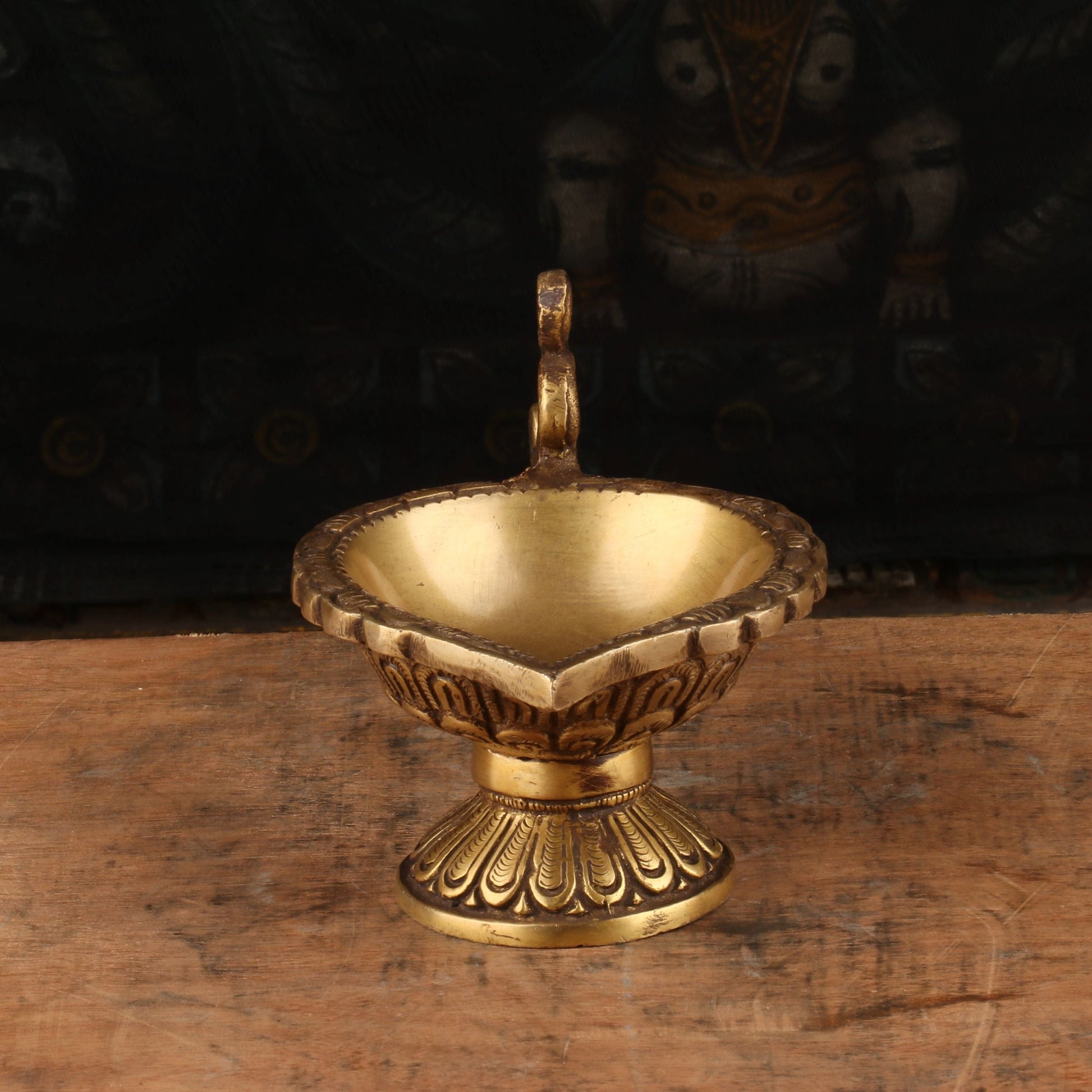 Brass Diya Oil Lamp 2.5" - Image 4