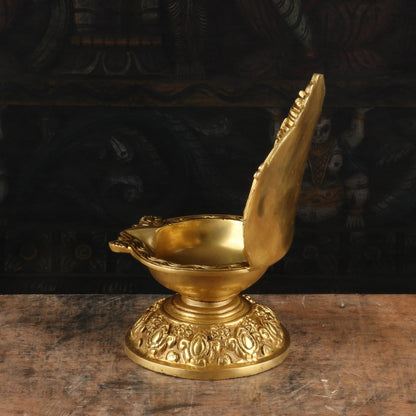 Brass Balaji Diya For Home Temple Religious Decor Showpiece 9" by vendor-unknown - Spiritual (View 4)